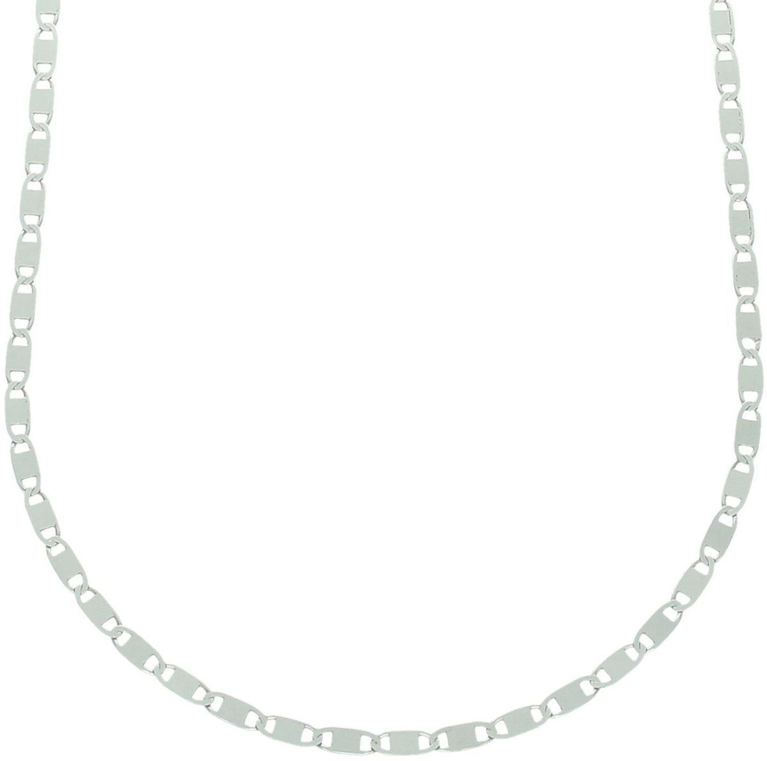 Srebrny łańcuszek DIA-LAN-6522R-925 – delikatne blaszki o szerokości 2,5 mm, długość 60 cm, waga ok. 4,40 g. Wykonany ze srebra próby 925, z zapięciem na karabińczyk. Ponadczasowy 1.jpg